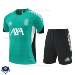 Liverpool Green Training Kids Cheap Football Kit 2025/26