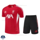 Liverpool Red Training Kids Football Kit 25/26 - Front View