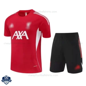 Liverpool Red Training Kids Football Kit 25/26 - Front View