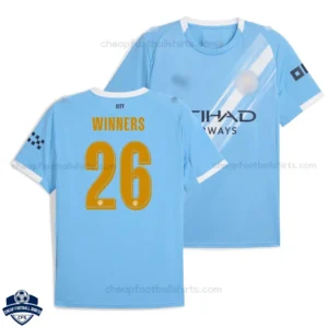 Manchester City Home Men Football Shirt 25/26 - WINNERS 26 - Overview
