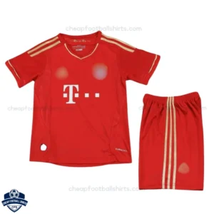 Retro Bayern Munich Home Kids Cheap Football Kit 2012/13 - Front View