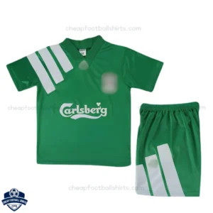 Retro Liverpool Away Kids Cheap Football Kit 1992/93 - Front View