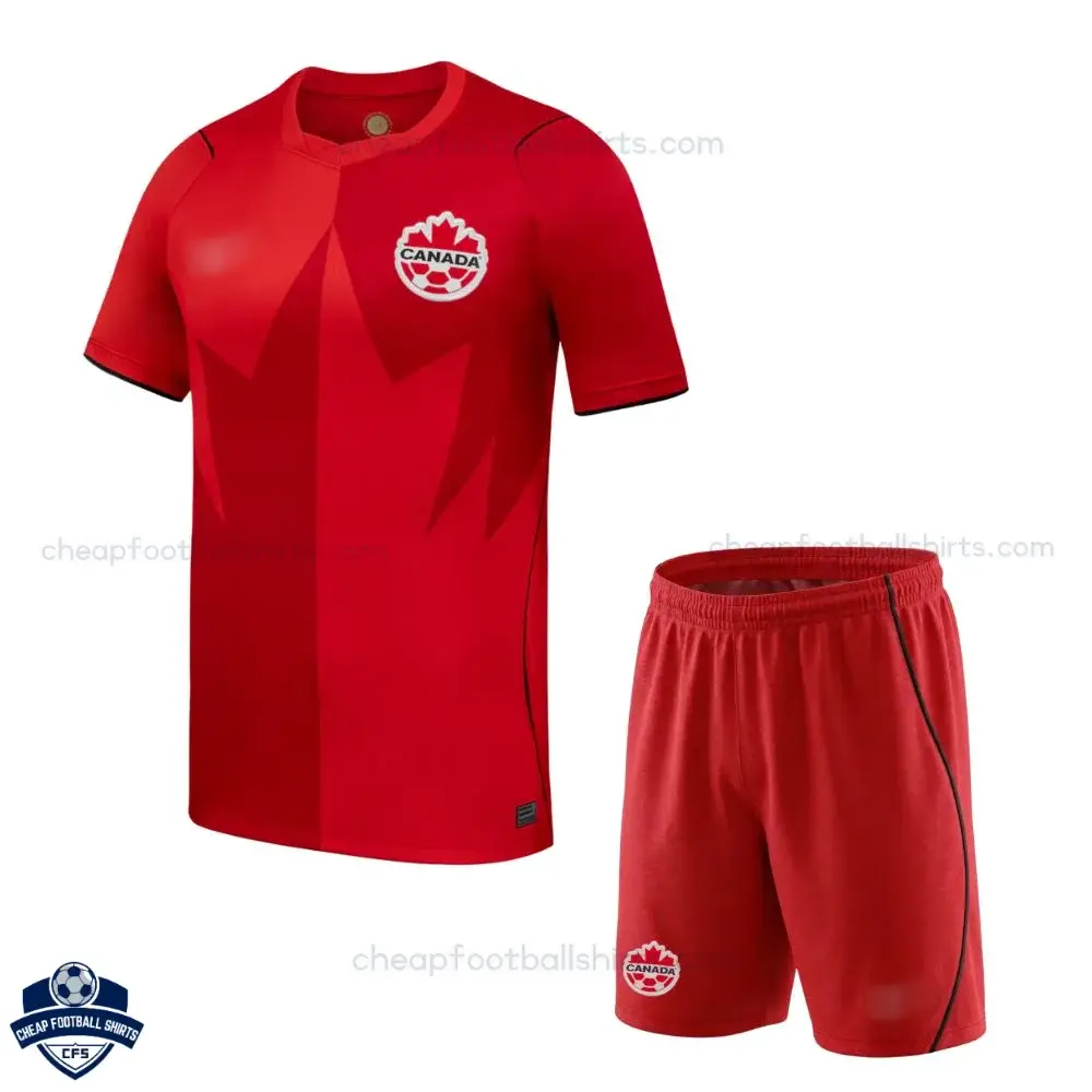 Canada World Cup 2026 Home Kids Kit - Front view