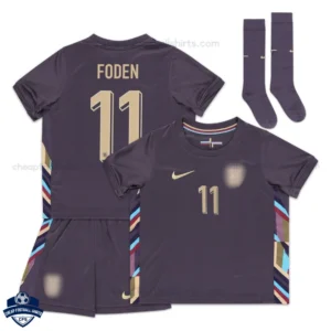 England FODEN 11 Away Kids Football Kit 2024