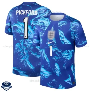 England World Cup 2026 Blue Goalkeeper Men Football Shirt PICKFORD 1