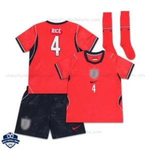 England World Cup 2026 Away Kids Football Kit - RICE 4