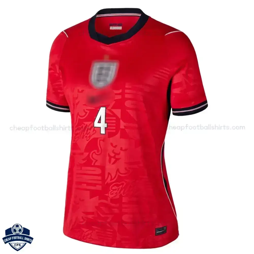 England World Cup 2026 Away Women Football Shirt - RICE 4 - Front view