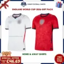 England World Cup 2026 Football Shirt Gift Pack - Home and Away