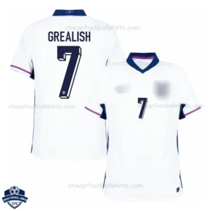 England GREALISH 7 Home Men Cheap Football Shirt 2024