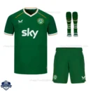 Ireland World Cup 2026 Home Kids Football Kit - Front View with socks