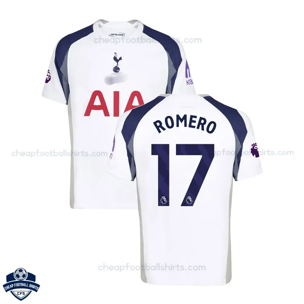 Tottenham Home Men Football Shirt 25/26 ROMERO 17