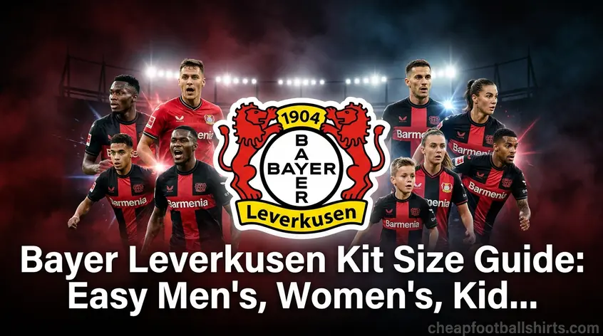 Bayer Leverkusen Kit Size Guide: Easy Men's, Women's, Kid...