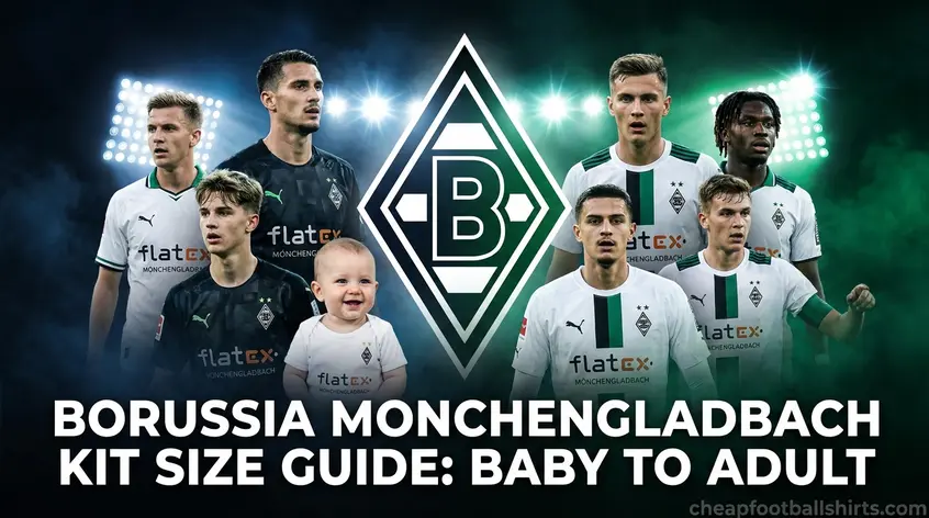Borussia Monchengladbach Kit Size Guide: Baby to Adult