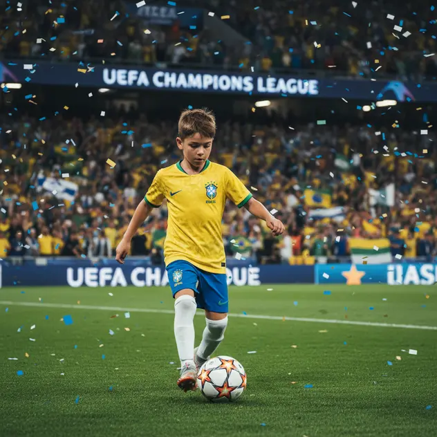 Brazil junior home kit - the yellow option for kids