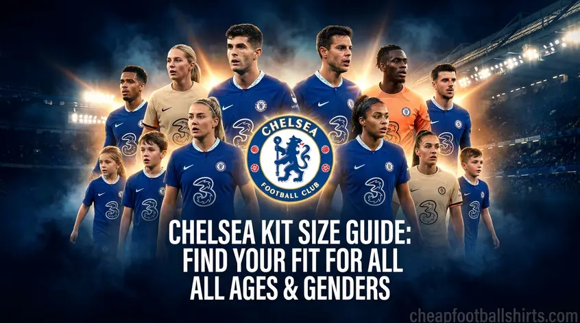 Chelsea Kit Size Guide: Find Your Fit for All Ages & Genders