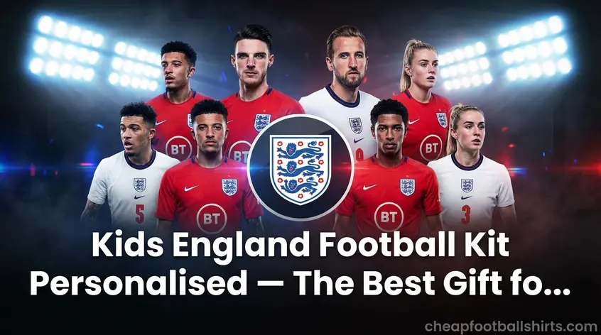 Kids England Football Kit Personalised, The Best Gift fo...