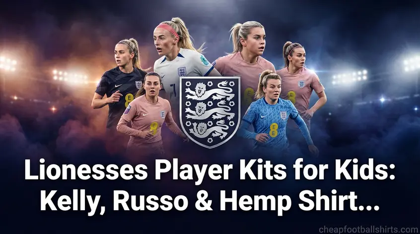 Lionesses Player Kits for Kids: Kelly, Russo & Hemp Shirt...