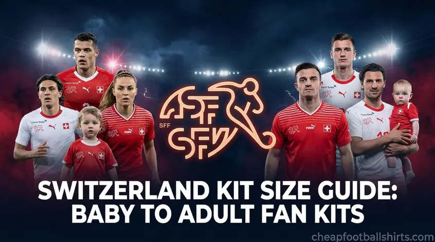 Switzerland Kit Size Guide: Baby to Adult Fan Kits