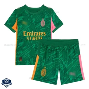 AC Milan Third Goalkeeper Kids Cheap Football Kit 2025/26