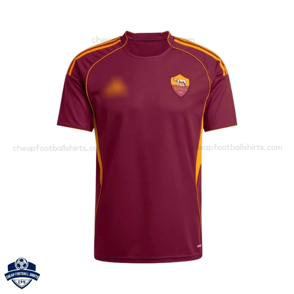 AS Roma Home Men Cheap Football Shirt 2025/26 - Front View