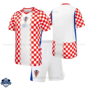 Croatia World Cup 2026 Home Kids Cheap Football Kit - overview
