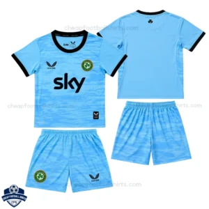 Ireland World Cup 2026 Blue Goalkeeper Kids Cheap Football Kit - overview