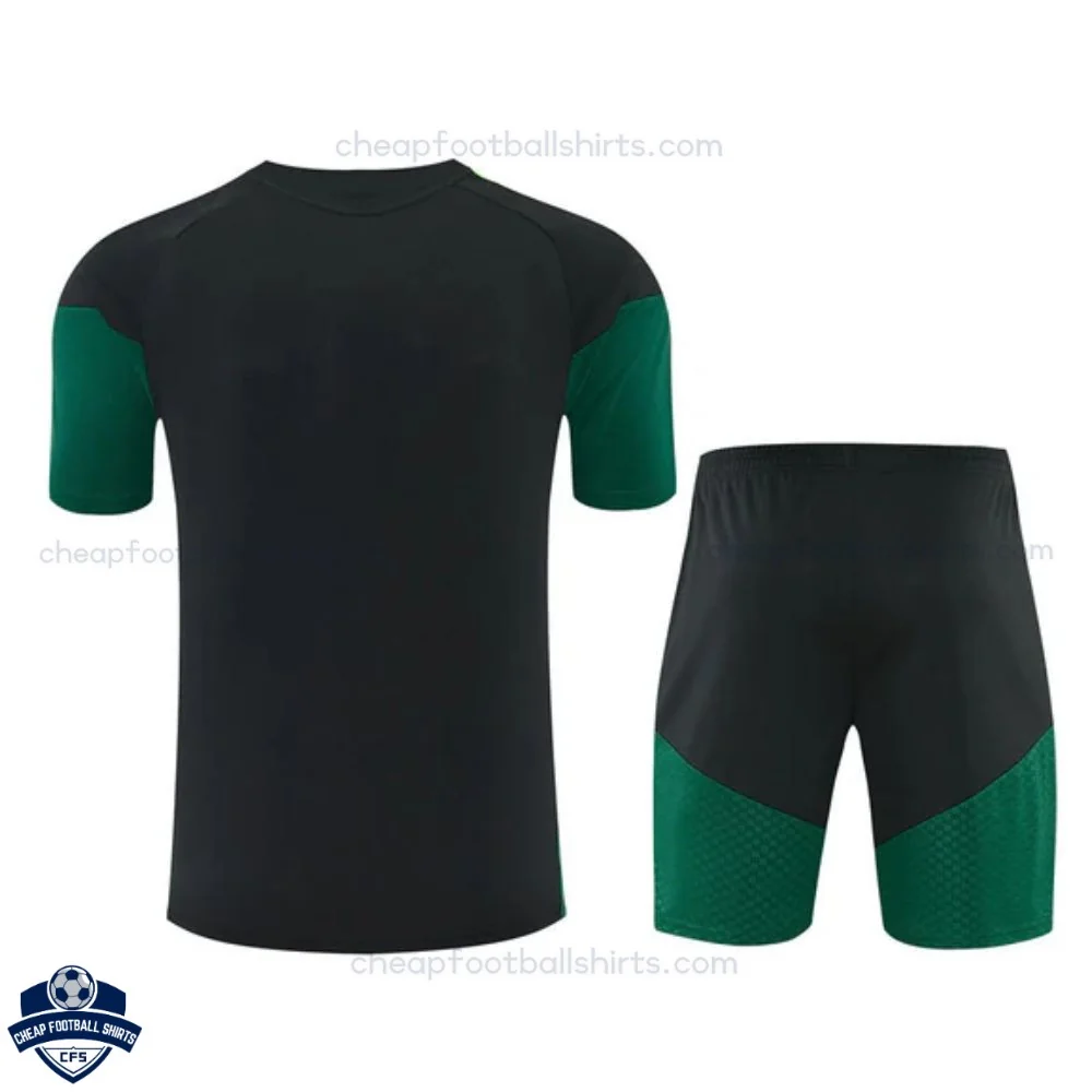 Mexico World Cup 2026 Black Green Training Kids Cheap Football Kit - Black View