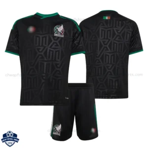 Mexico World Cup 2026 Third Kids Cheap Football Kit - overview