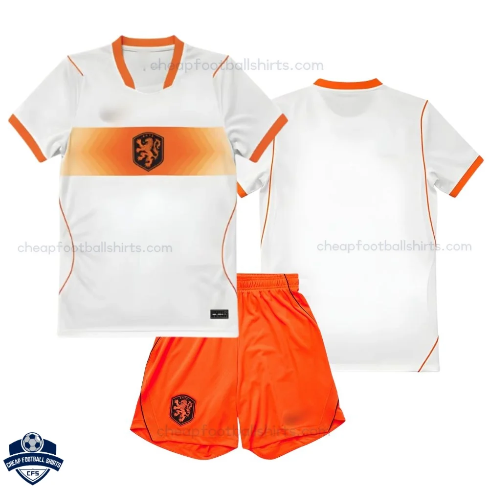 Netherlands World Cup 2026 Away Kids Cheap Football Kit - overview