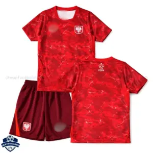 Poland Away Kids Cheap Football Kit 2026/27 - overview