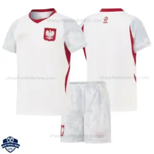 Poland Home Kids Cheap Football Kit 2026/27 - overview