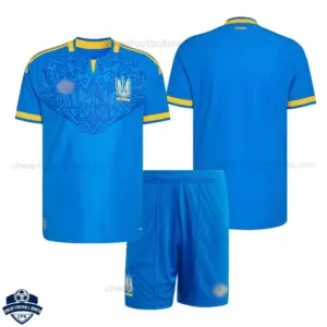 Ukraine World Cup 2026 Away Kids Cheap Football Kit