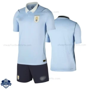 Uruguay World Cup 2026 Home Kids Cheap Football Kit - overview