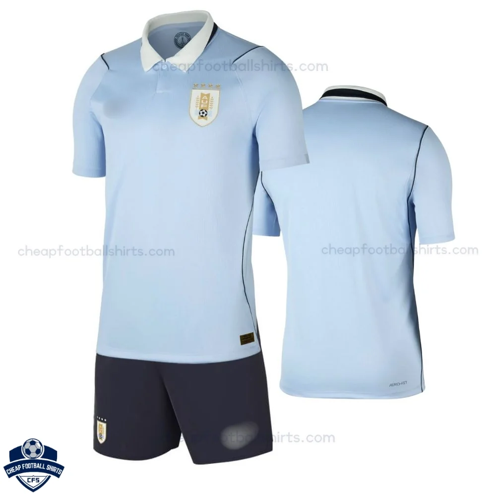 Uruguay World Cup 2026 Home Kids Cheap Football Kit - overview