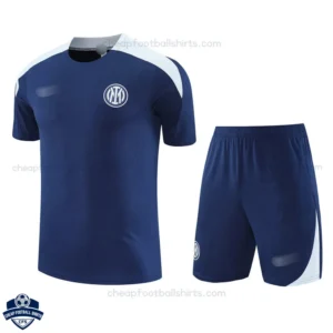 Inter Milan Navy Blue Training Kids Cheap Football Kit 2025/26 - Front View