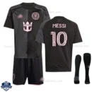 Inter Miami MESSI 10 Away Kids Cheap Football Kit 2025/26 - Over View