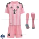 Inter Miami Home Kids Cheap Football Kit 2025/26 - Front View