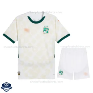Ivory Coast Away Kids Football Kit 25/26 - Front view