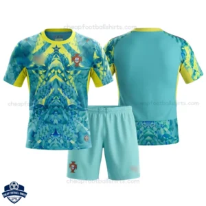 Portugal World Cup 2026 Goalkeeper Kids Football Kit
