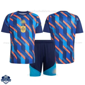 Spain World Cup 2026 Pre Match Kids Football Kit
