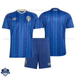 Sweden World Cup 2026 Away Kids Kit