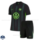 VfL Wolfsburg Away Kids Football Kit 24/25 - Front View