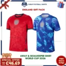 England World Cup 2026 Gift Pack - Away and Goalkeeper Men