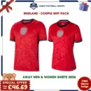 England World Cup 2026 Couple Gift Pack – Away Men and Women Football Shirts