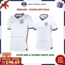 England World Cup 2026 Couple Gift Pack – Home Men and Women Football Shirts