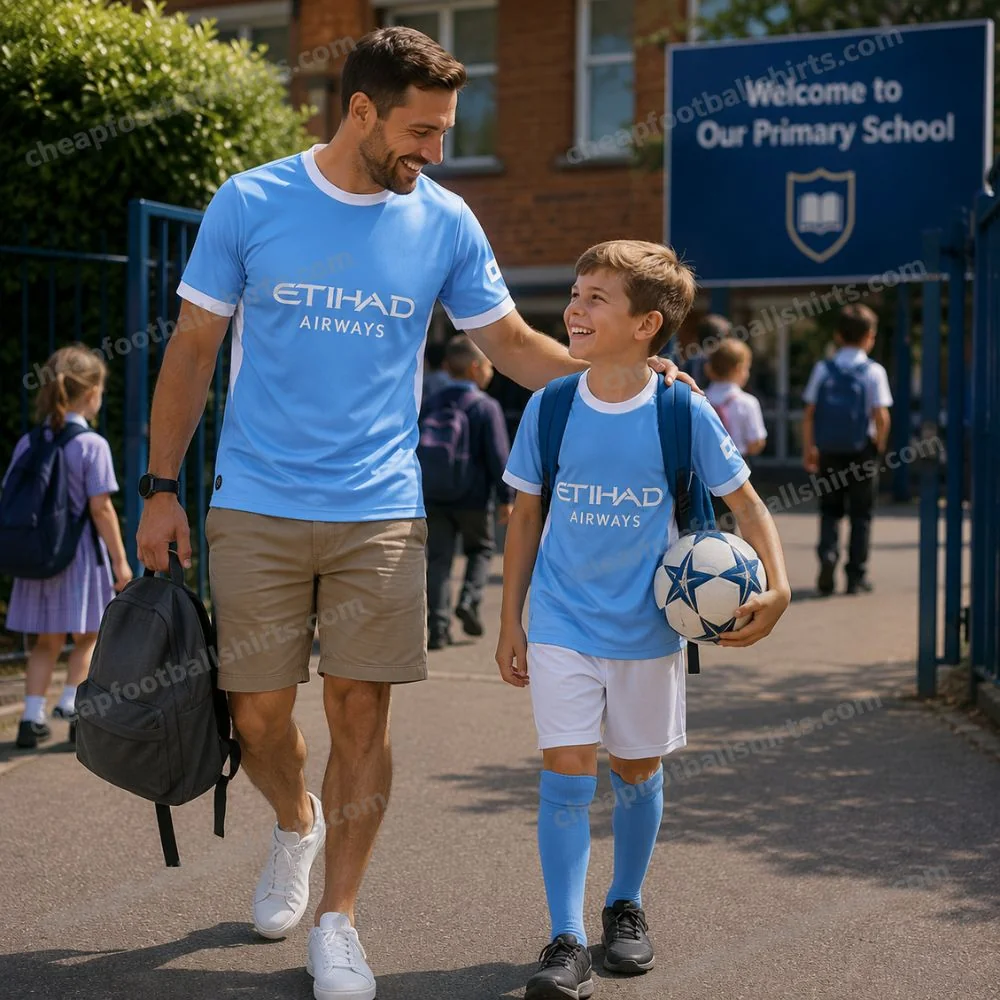 Manchester City 2026/27 Gift Pack – Home Dad Shirt and Son Kit