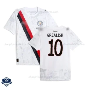 Manchester City GREALISH 10 White KidSuper Men Cheap Football Shirts 2025/26 - Overview