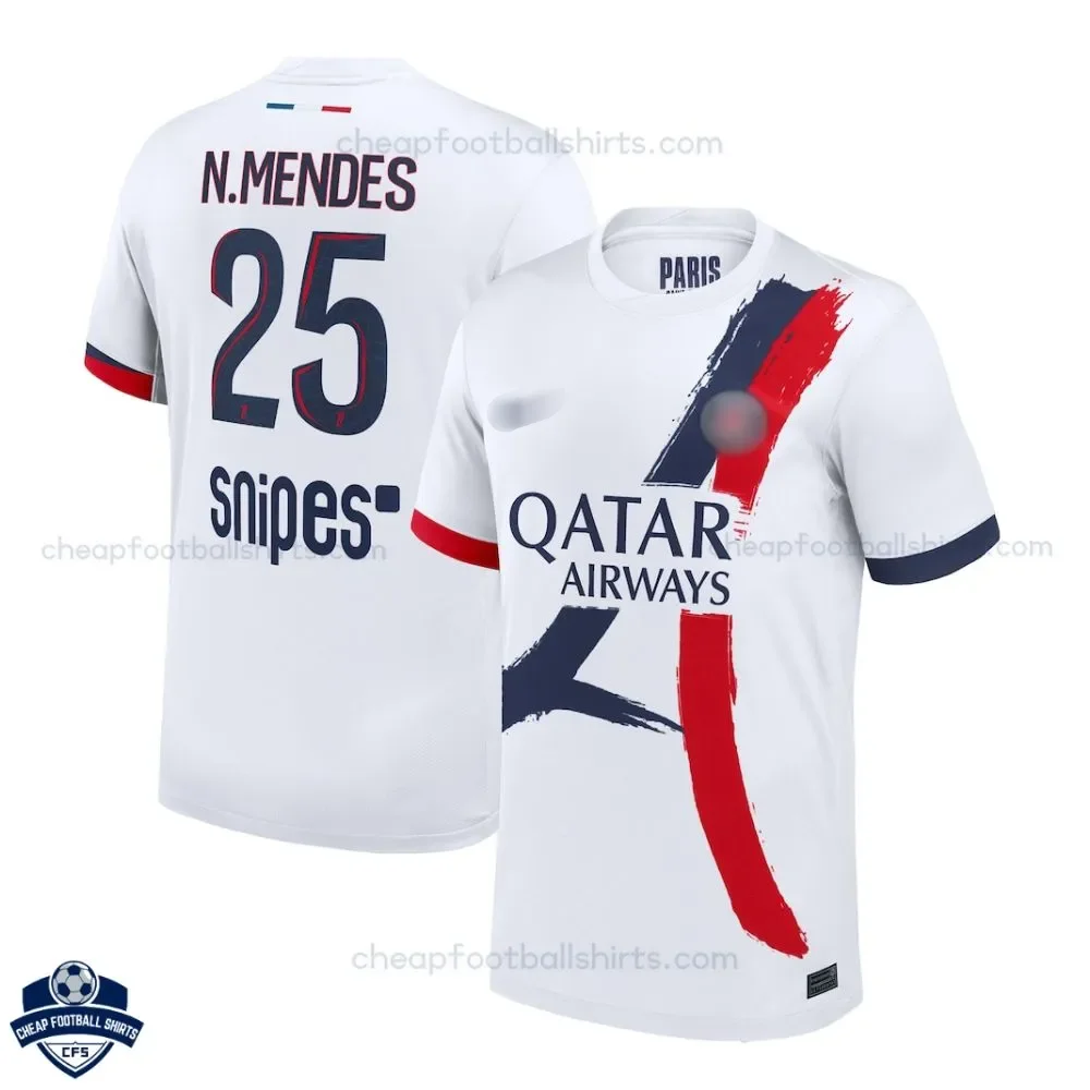 PSG N.MENDES 25 Away Men Football Shirt 2025/26 - Overview
