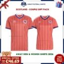 Scotland World Cup 2026 Couple Gift Pack – Away Men and Women Football Shirts
