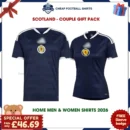 Scotland World Cup 2026 Couple Gift Pack – Home Men and Women Football Shirts